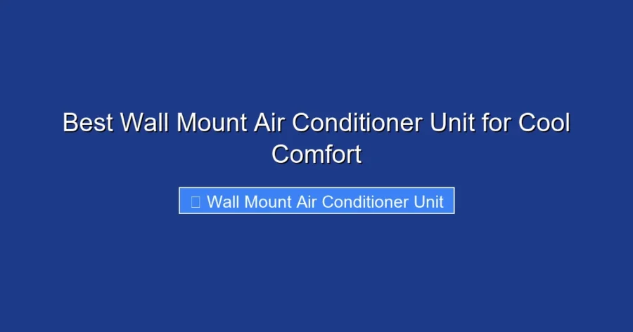 Best Wall Mount Air Conditioner Unit for Cool Comfort
