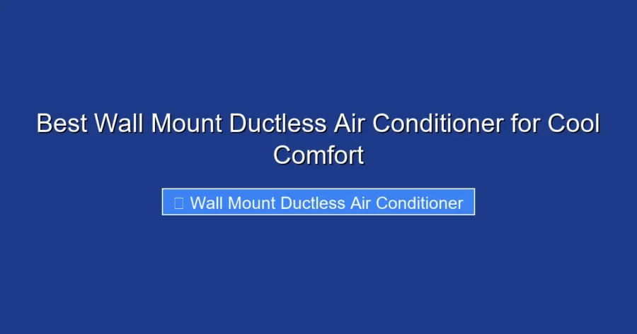 Best Wall Mount Ductless Air Conditioner for Cool Comfort