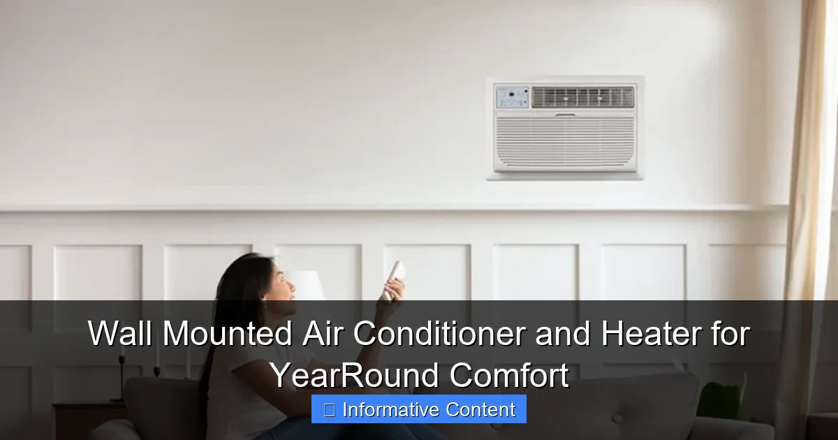 Wall Mounted Air Conditioner and Heater for YearRound Comfort