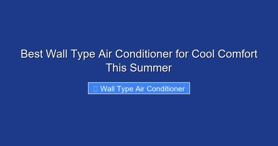 Best Wall Type Air Conditioner for Cool Comfort This Summer