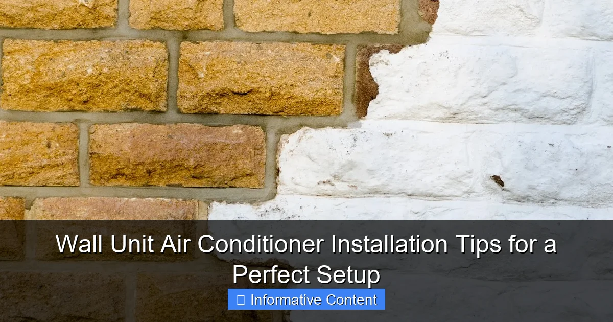 Wall Unit Air Conditioner Installation Tips for a Perfect Setup