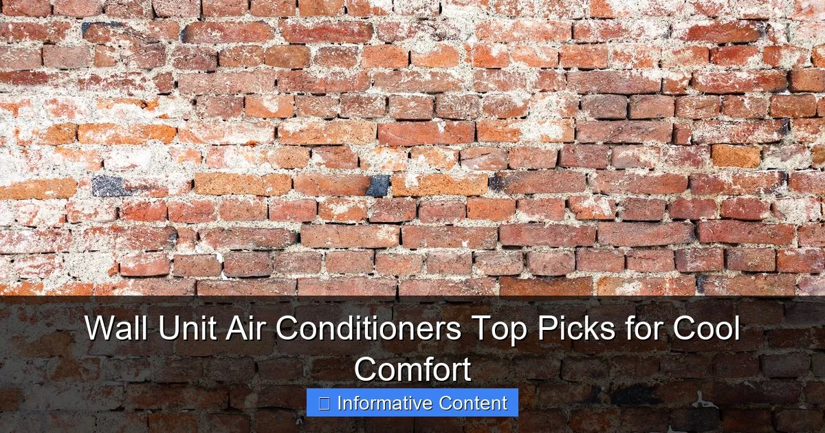 Wall Unit Air Conditioners Top Picks for Cool Comfort