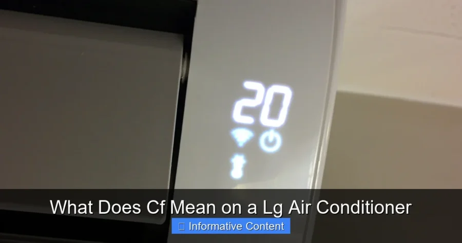 What Does Cf Mean on a Lg Air Conditioner
