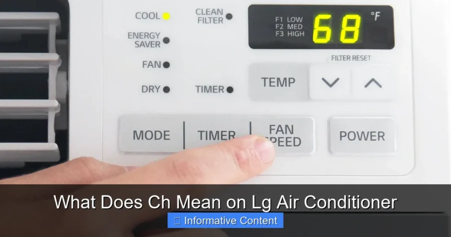 What Does Ch Mean on Lg Air Conditioner