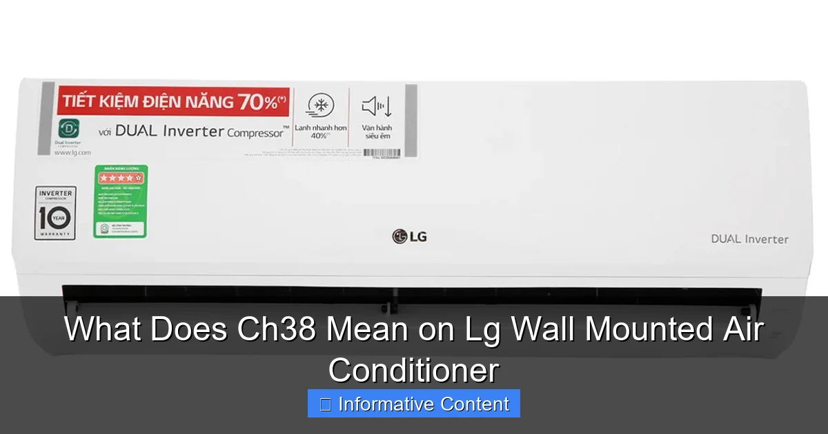 What Does Ch38 Mean on Lg Wall Mounted Air Conditioner