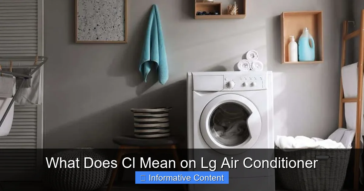 What Does Cl Mean on Lg Air Conditioner