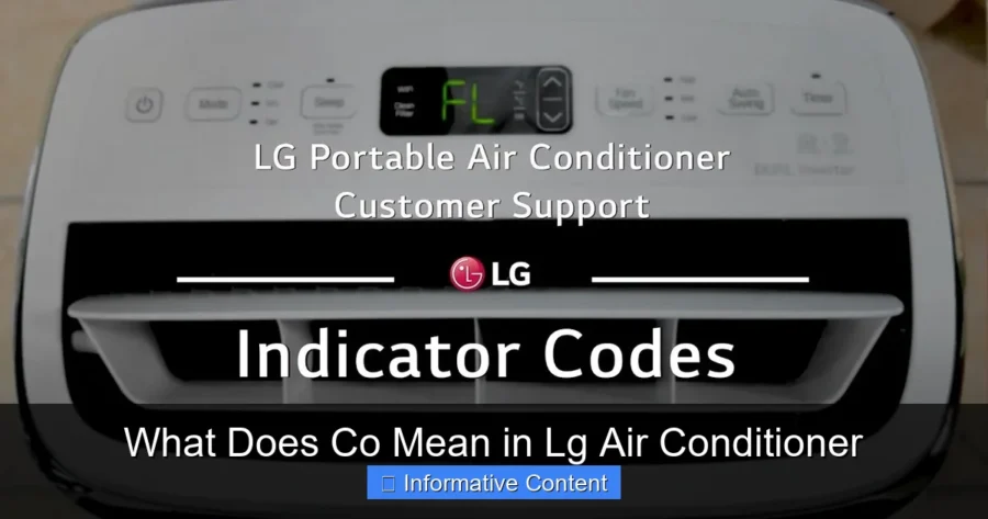 What Does Co Mean in Lg Air Conditioner