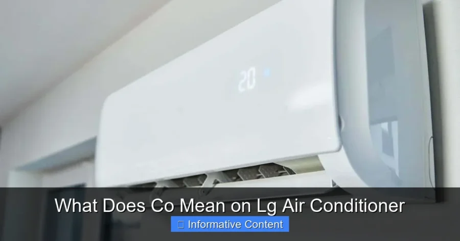 What Does Co Mean on Lg Air Conditioner