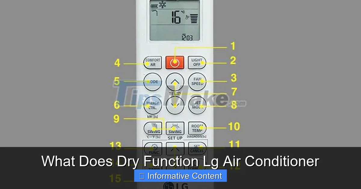 What Does Dry Function Lg Air Conditioner