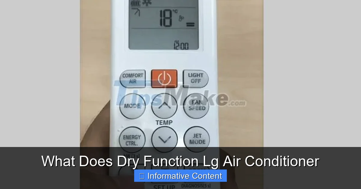 What Does Dry Function Lg Air Conditioner