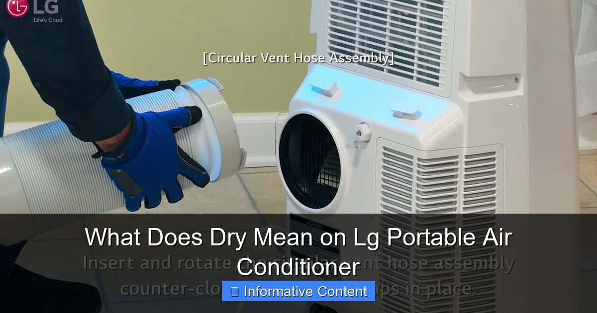 What Does Dry Mean on Lg Portable Air Conditioner