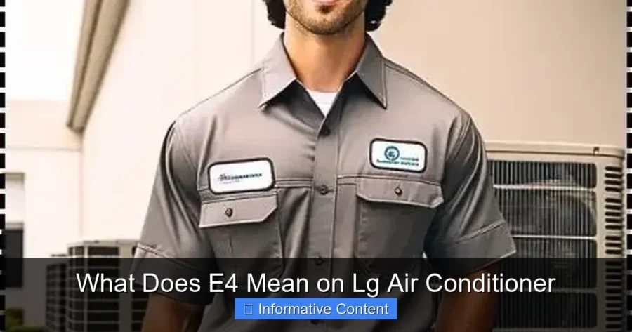 What Does E4 Mean on Lg Air Conditioner