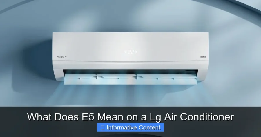 What Does E5 Mean on a Lg Air Conditioner
