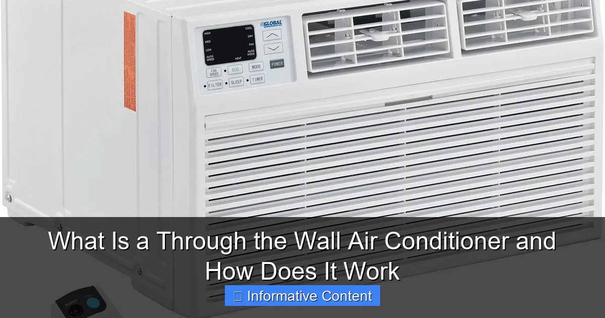 What Is a Through the Wall Air Conditioner and How Does It Work
