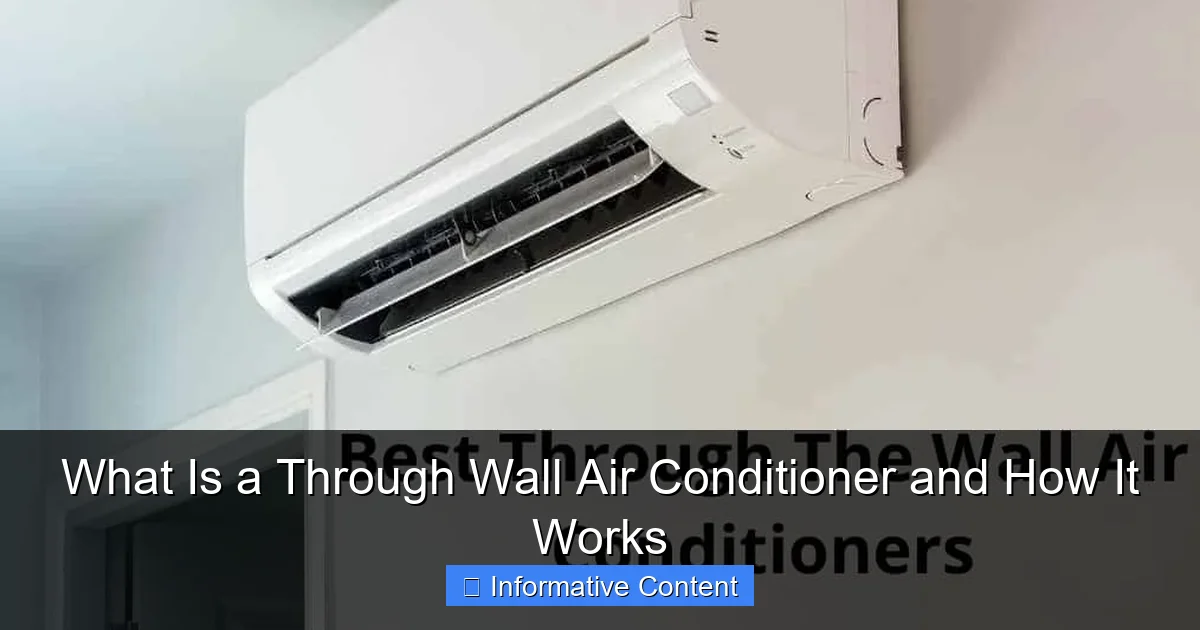 What Is a Through Wall Air Conditioner and How It Works