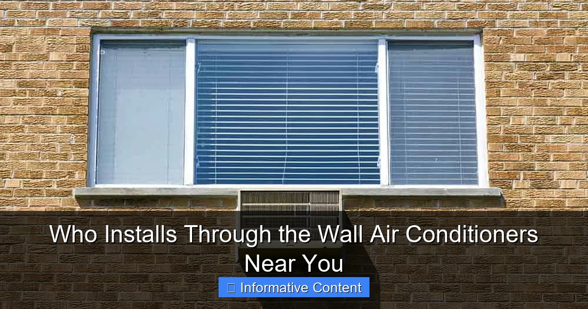 Who Installs Through the Wall Air Conditioners Near You