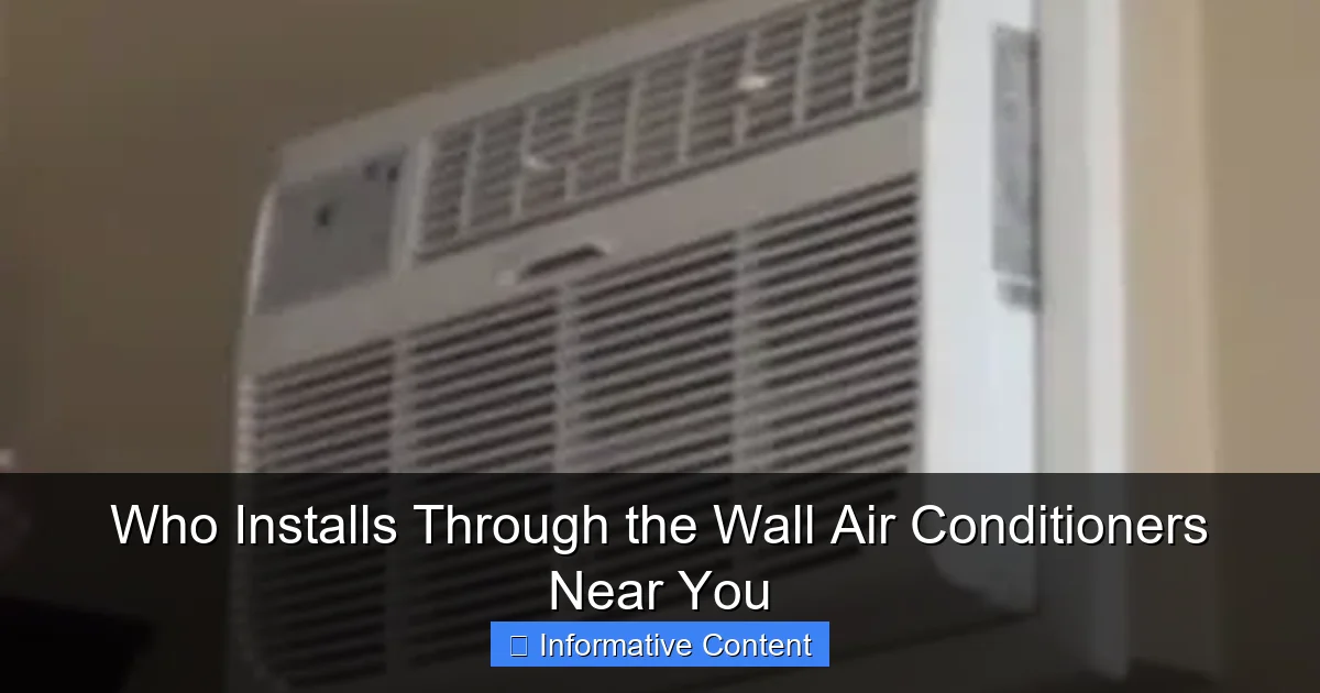 Who Installs Through the Wall Air Conditioners Near You