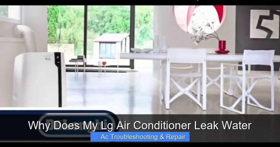 Why Does My Lg Air Conditioner Leak Water