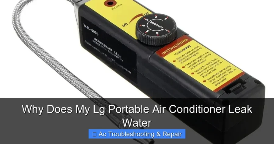 Why Does My Lg Portable Air Conditioner Leak Water