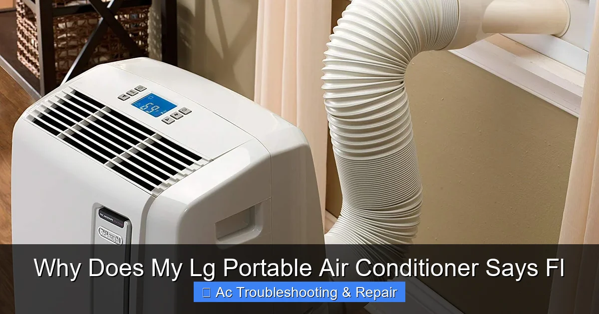 Why Does My Lg Portable Air Conditioner Says Fl
