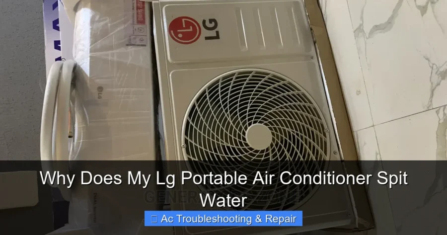 Why Does My Lg Portable Air Conditioner Spit Water