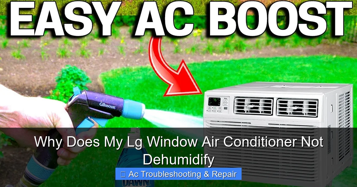 Why Does My Lg Window Air Conditioner Not Dehumidify