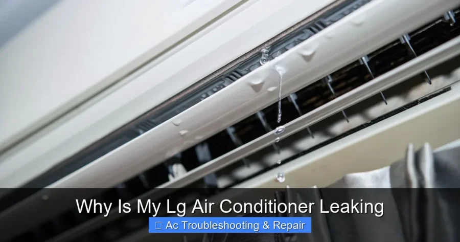Why Is My Lg Air Conditioner Leaking