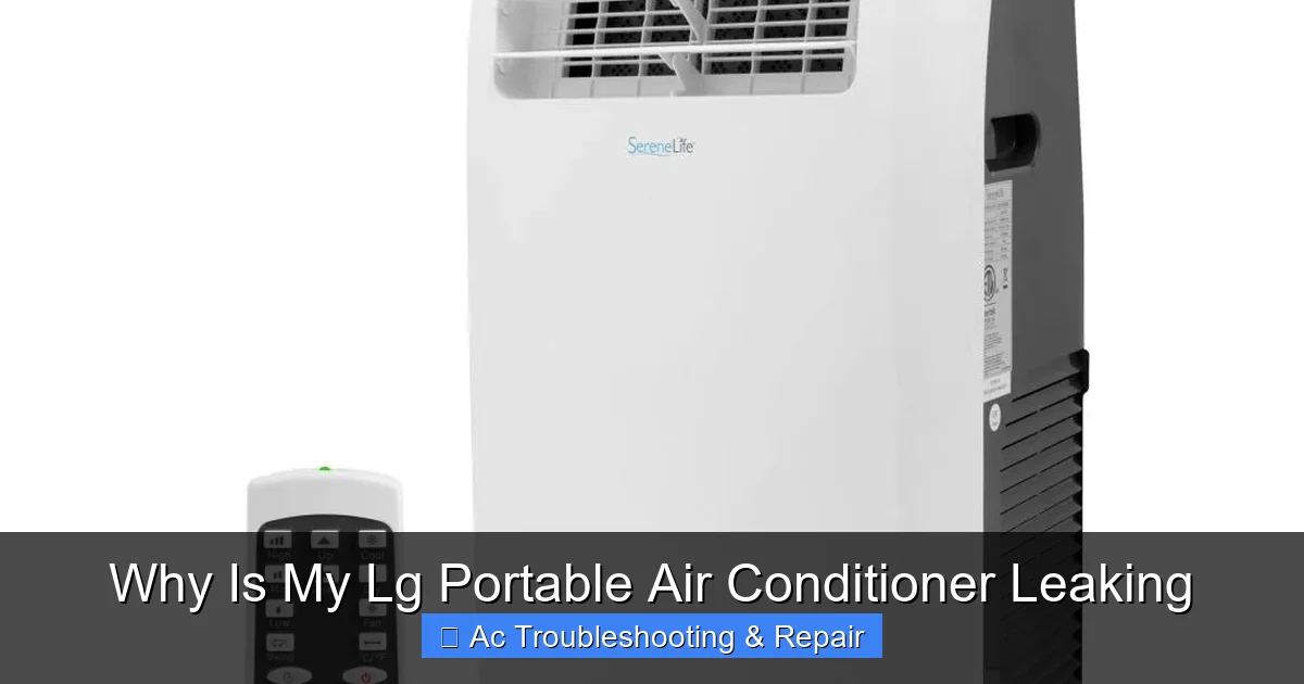 Why Is My Lg Portable Air Conditioner Leaking