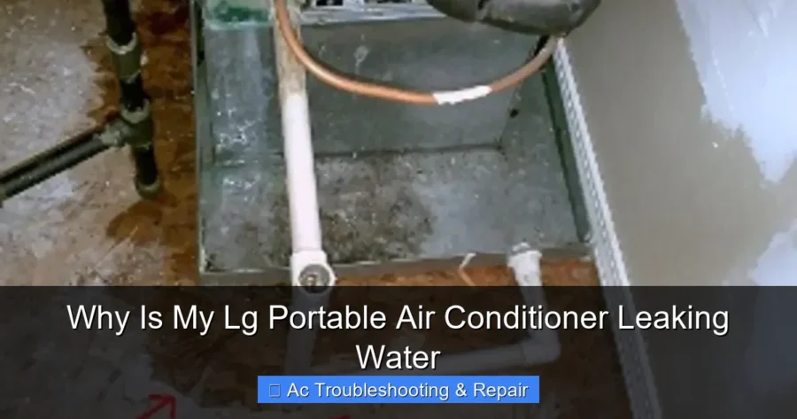 Why Is My Lg Portable Air Conditioner Leaking Water