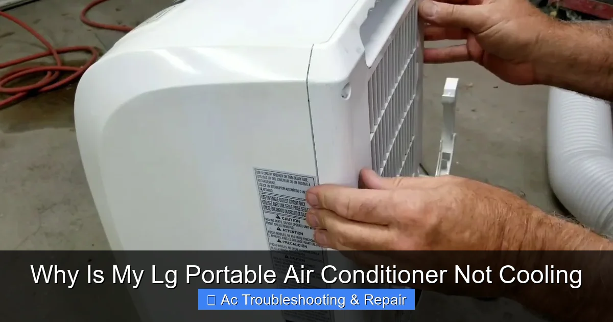 Why Is My Lg Portable Air Conditioner Not Cooling