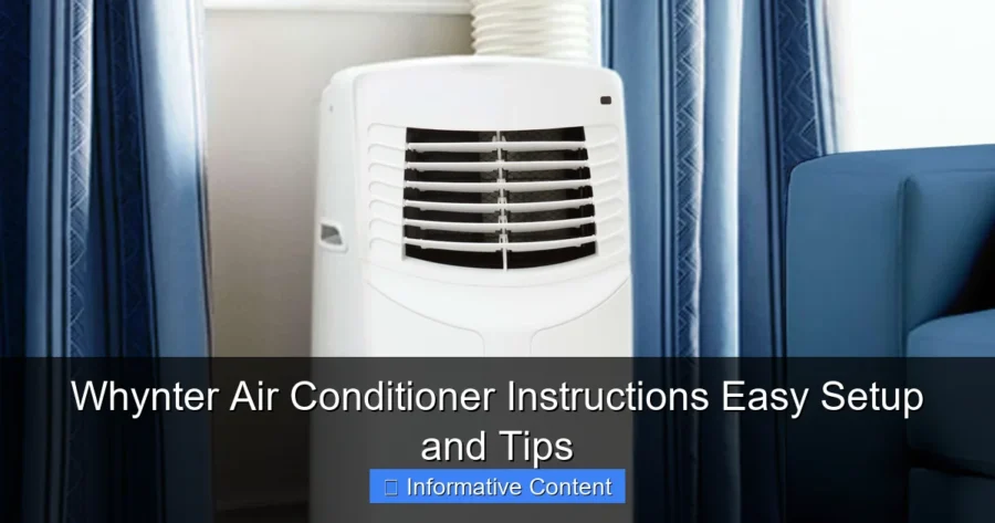 Whynter Air Conditioner Instructions Easy Setup and Tips