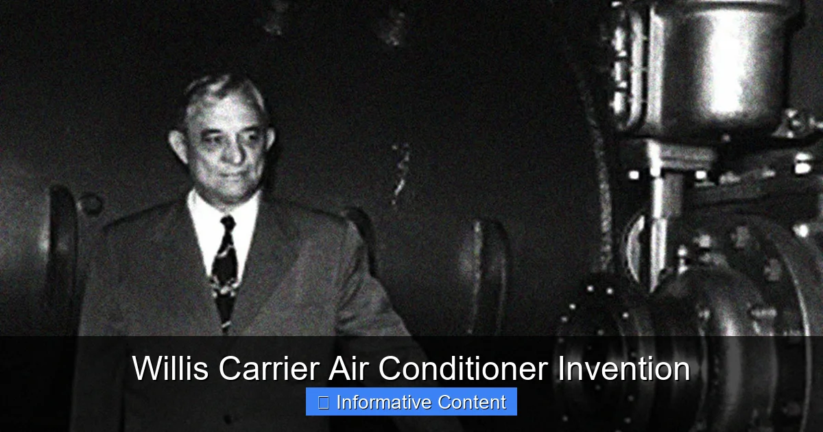 Willis Carrier Air Conditioner Invention