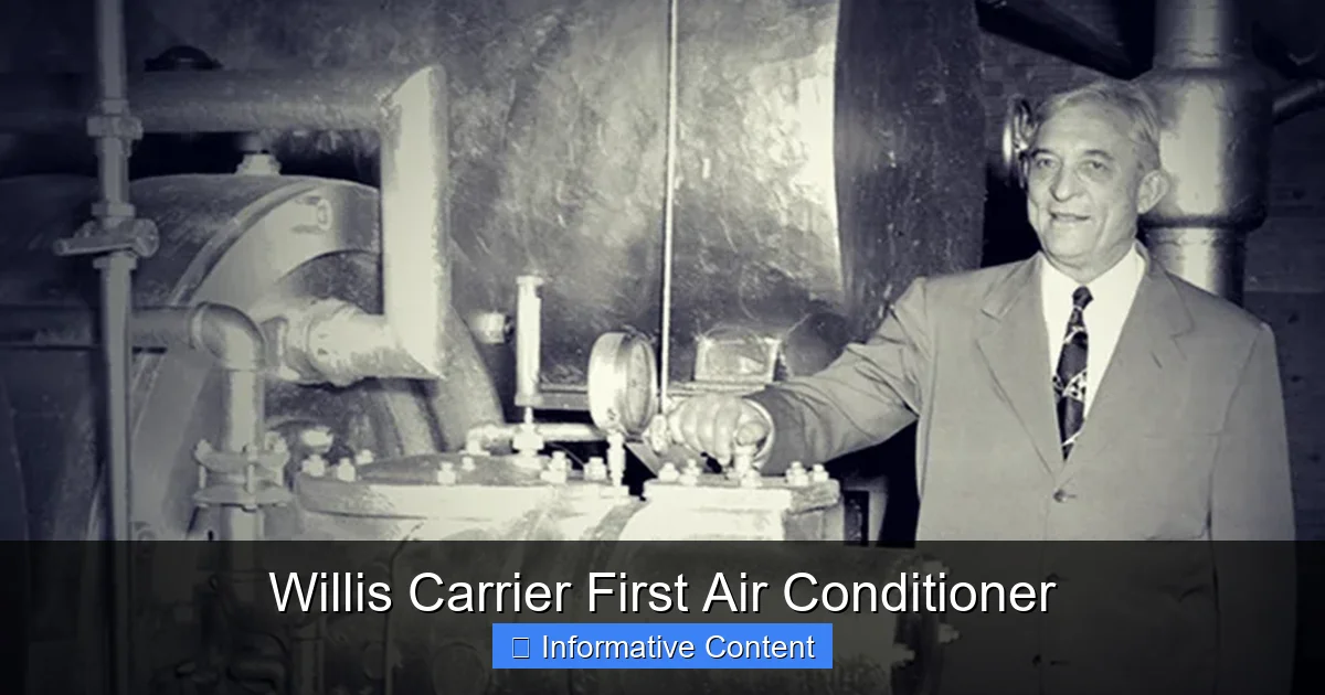 Willis Carrier First Air Conditioner
