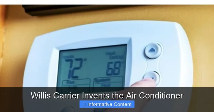 Willis Carrier Invents the Air Conditioner