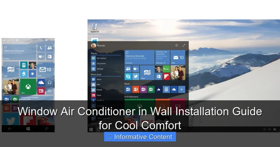 Window Air Conditioner in Wall Installation Guide for Cool Comfort