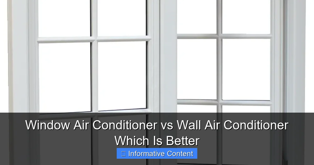 Window Air Conditioner vs Wall Air Conditioner Which Is Better