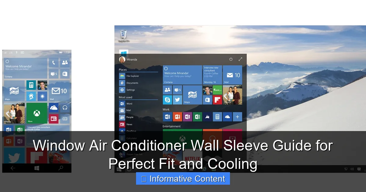 Window Air Conditioner Wall Sleeve Guide for Perfect Fit and Cooling