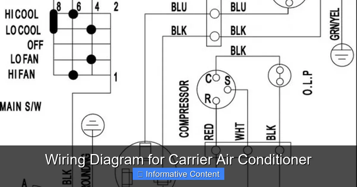 Wiring Diagram for Carrier Air Conditioner