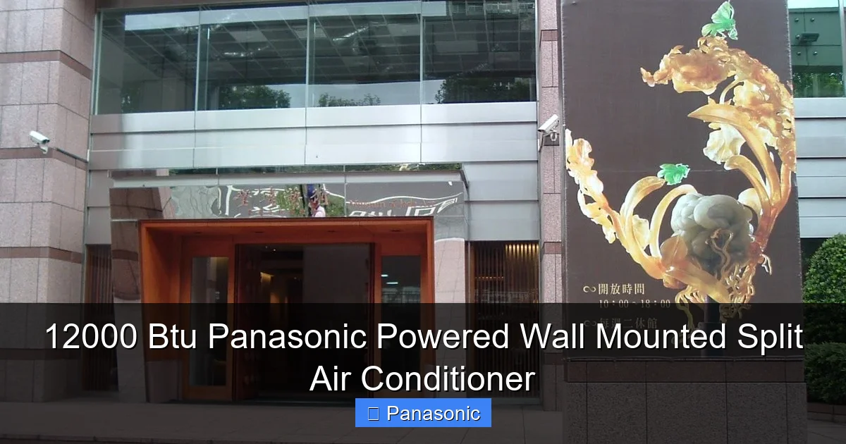 12000 Btu Panasonic Powered Wall Mounted Split Air Conditioner