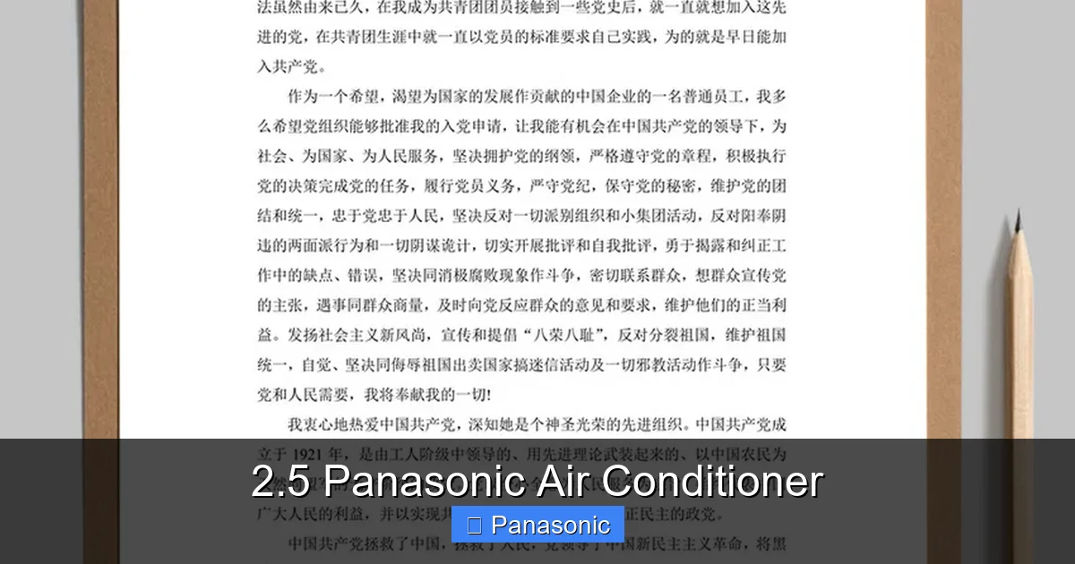 2.5 Panasonic Air Conditioner