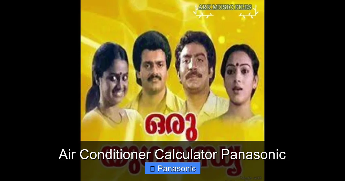 Air Conditioner Calculator Panasonic