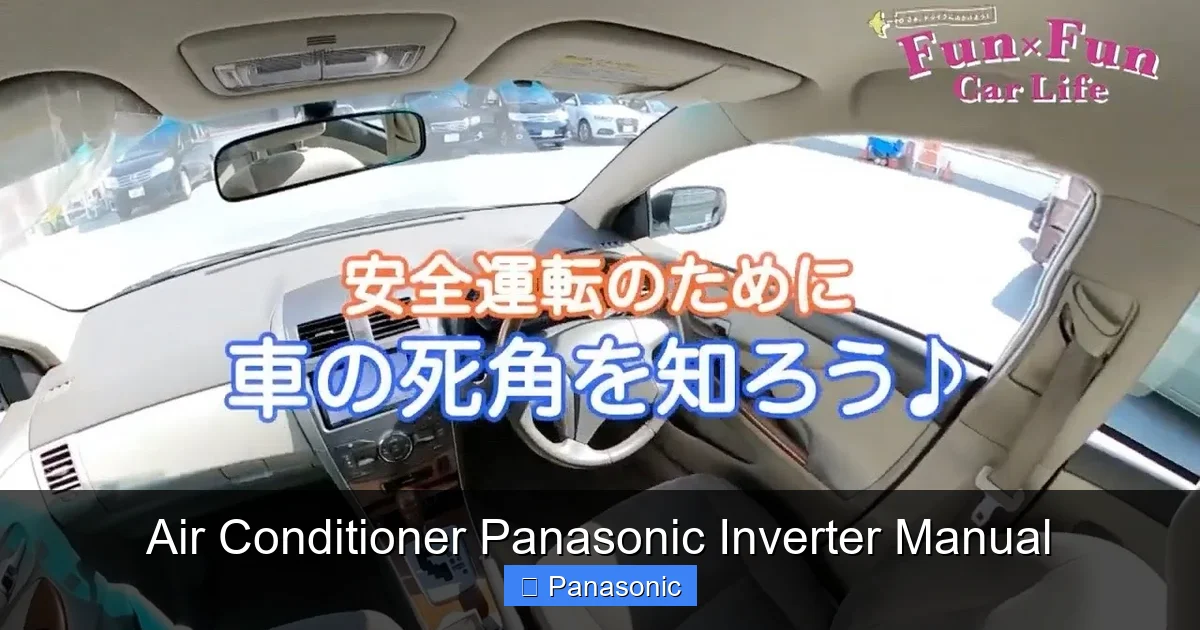Air Conditioner Panasonic Inverter Manual