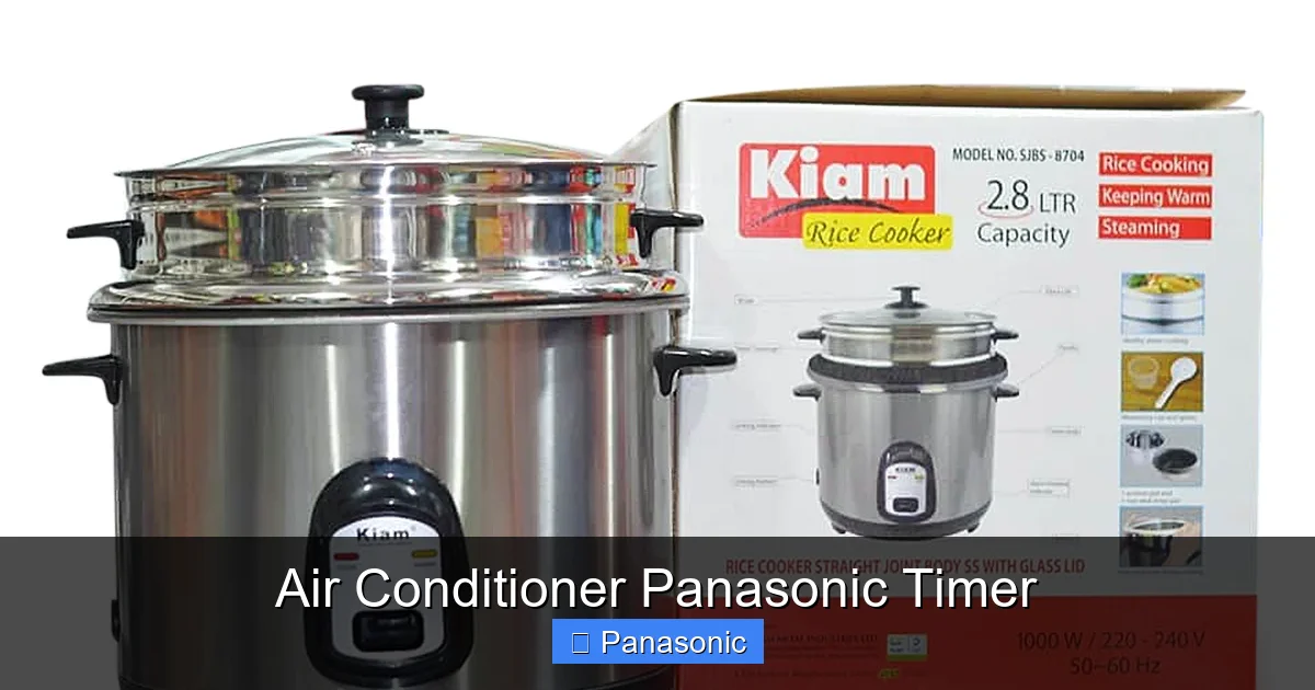 Air Conditioner Panasonic Timer