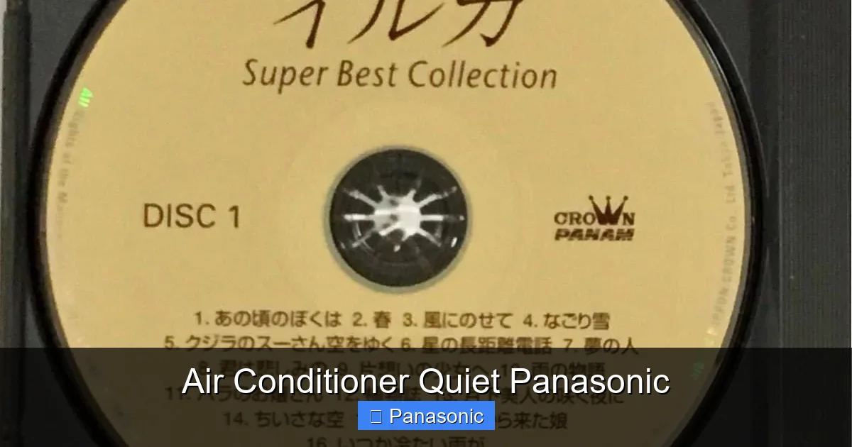 Air Conditioner Quiet Panasonic