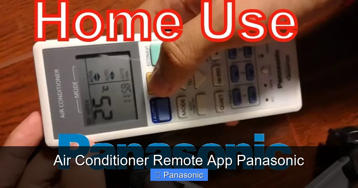 Air Conditioner Remote App Panasonic