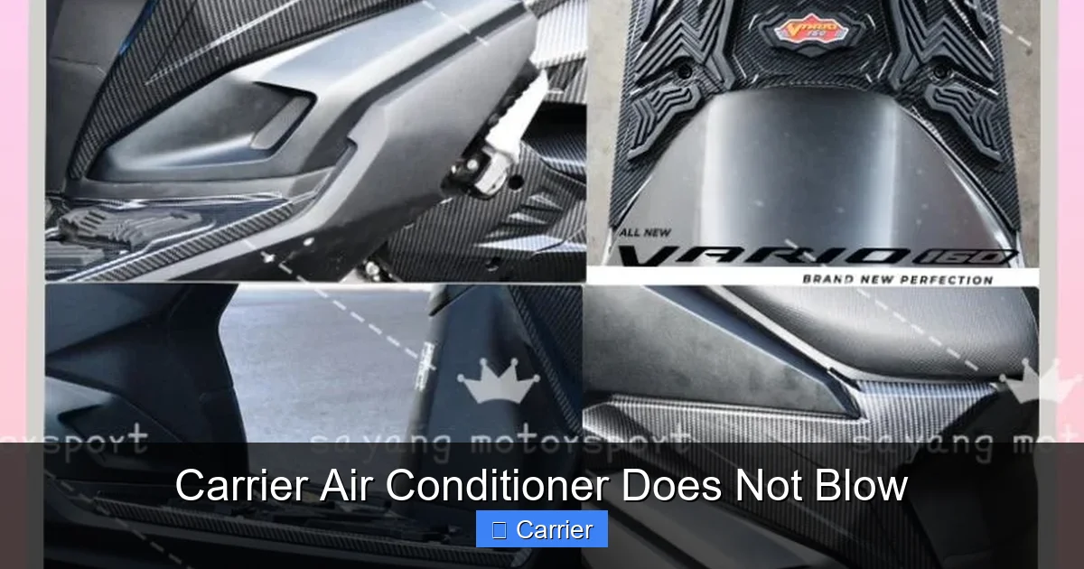 Carrier Air Conditioner Does Not Blow