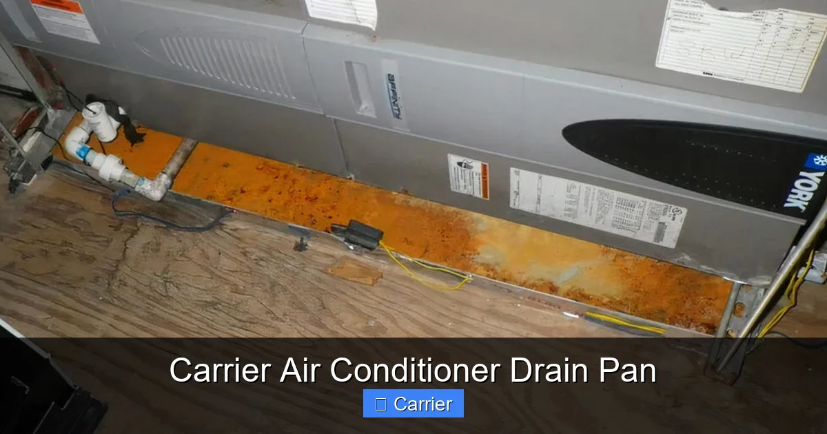 Carrier Air Conditioner Drain Pan