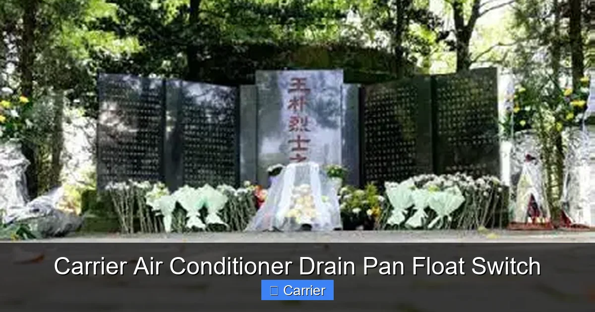 Carrier Air Conditioner Drain Pan Float Switch