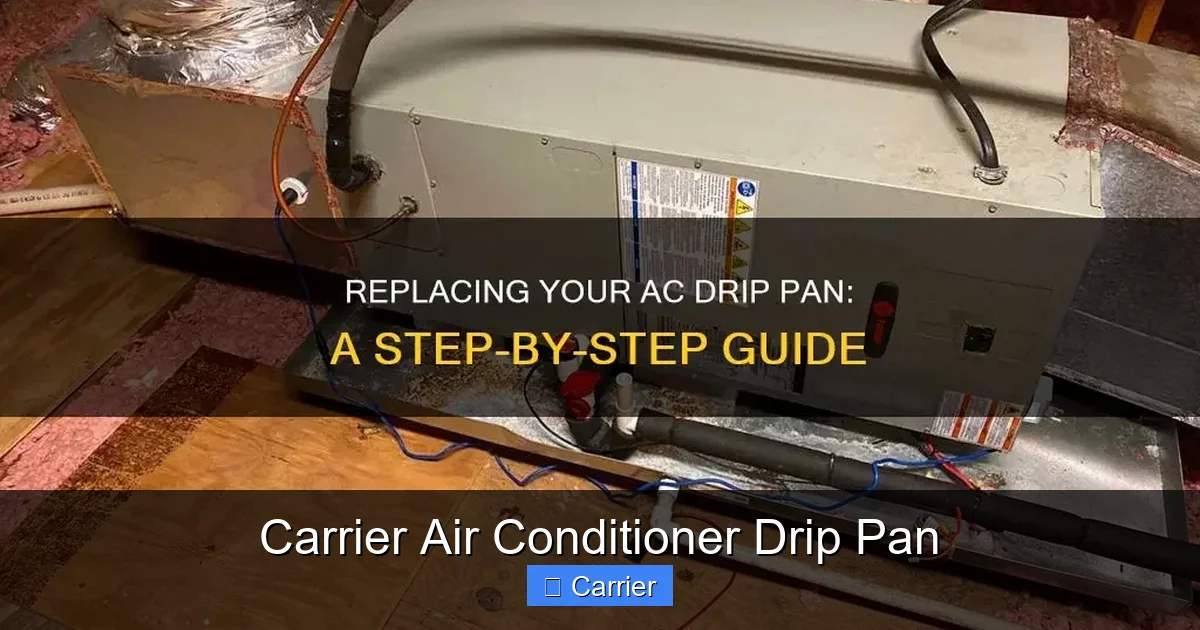 Carrier Air Conditioner Drip Pan