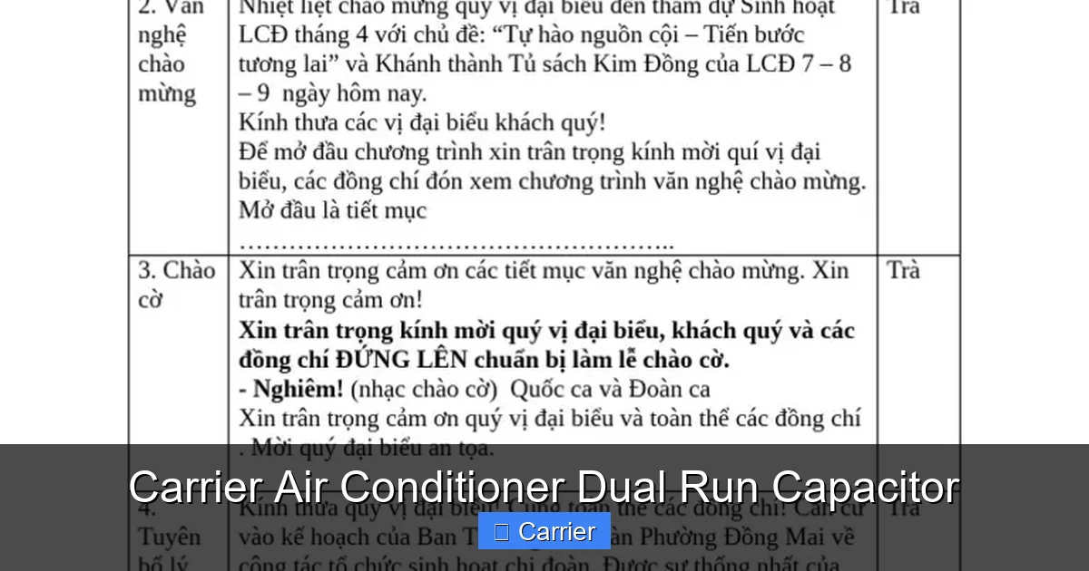 Carrier Air Conditioner Dual Run Capacitor